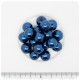 80 PZ - PERLE 10 MM BLU - PERLINE TONDE VETRO CERATE