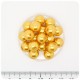 80 PZ - PERLE 10 MM ORO - PERLINE TONDE VETRO CERATE