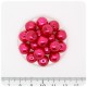 80 PZ - PERLE 10 MM FUCSIA - PERLINE TONDE VETRO CERATE