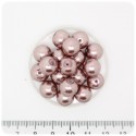 80 PZ - PERLE 10 MM CIPRIA - PERLINE TONDE VETRO CERATE