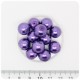 50 PZ - PERLE 12 MM VIOLA - PERLINE TONDE VETRO CERATE
