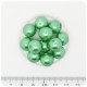 50 PZ - PERLE 12 MM MENTA - PERLINE TONDE VETRO CERATE