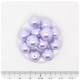 50 PZ - PERLE 12 MM LAVANDA - PERLINE TONDE VETRO CERATE