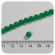 PERLINE VETRO TONDE TRASLUCIDE 6 MM - VERDE