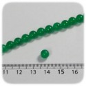 PERLINE VETRO TONDE TRASLUCIDE 6 MM - VERDE