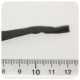 1 MT - LYCRA GRIGIO ELASTICIZZATA - FILO TUBOLARE 5 MM BRACCIALETTI PERLE FORO LARGO