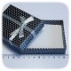 1 PZ - SCATOLA DECORATA PORTA GIOIELLI 9X7 CM POIS - NERO