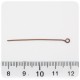 100 PZ - CHIODINI RAME 40 MM - SPILLI OCCHIELLO