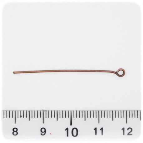 100 PZ - CHIODINI RAME 40 MM - SPILLI OCCHIELLO