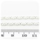 1 MT - CATENA ARGENTO 6X3 MM - CATENELLA METALLO BASE BRACCIALETTO E COLLANA