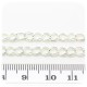 1 MT - CATENA ARGENTO 6X5 MM - CATENELLA METALLO BASE BRACCIALETTO E COLLANA