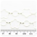 1 MT - CATENA ARGENTO 10X16 MM - CATENELLA METALLO BASE BRACCIALETTO E COLLANA