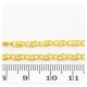 1 MT - CATENA ORO 6X3 MM - CATENELLA METALLO BASE BRACCIALETTO E COLLANA