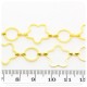 1 MT - CATENA ORO 10X16 MM - CATENELLA METALLO BASE BRACCIALETTO E COLLANA