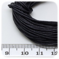10 MT - FILO NERO - WIRE COTONE CERATO 0.7 MM PER COLLANE E BRACCIALETTI