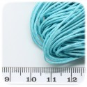 10 MT - FILO AZZURRO - WIRE COTONE CERATO 0.7 MM PER COLLANE E BRACCIALETTI