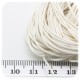 10 MT - FILO BIANCO - WIRE COTONE CERATO 0.7 MM PER COLLANE E BRACCIALETTI