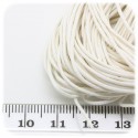 10 MT - FILO BIANCO - WIRE COTONE CERATO 0.7 MM PER COLLANE E BRACCIALETTI