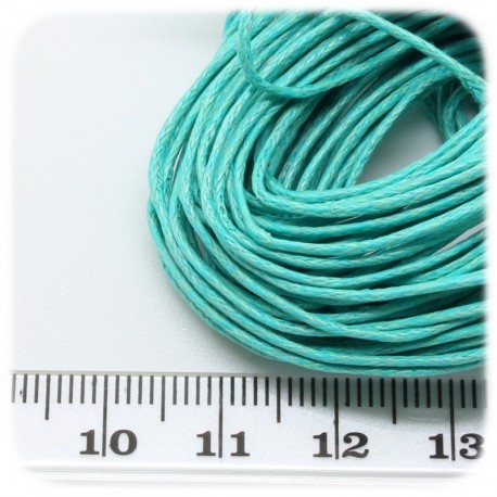 10 MT - FILO TURCHESE - WIRE COTONE CERATO 0.7 MM PER COLLANE E BRACCIALETTI