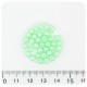 100 PZ - PERLE 4 MM VERDE MELA - PERLINE TONDE VETRO CERATE
