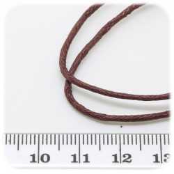 10 MT - FILO MARRONE - WIRE COTONE CERATO 1.5 MM PER COLLANE E BRACCIALETTI