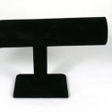 1 PZ - ESPOSITORE BRACCIALETTI VELLUTO NERO - PORTA GIOIELLI 15 CM