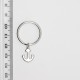 Idea Regalo PORTACHIAVI Gadget Accessorio ANCORA Acciaio Inox Charm Borsa