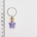 Idea Regalo PORTACHIAVI Gadget Accessorio STELLA Vetro Microperle Charm Borsa