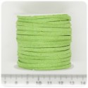 5 MT - ALCANTARA VERDE 3X2 MM - FILO SCAMOSCIATO BASE BRACCIALETTI E COLLANE