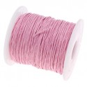 5 MT - FILO ROSA - WIRE COTONE CERATO 1 MM PER COLLANE E BRACCIALETTI