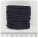 5 MT - ALCANTARA BLU 3X2 MM - FILO SCAMOSCIATO BASE BRACCIALETTI E COLLANE