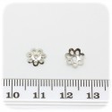 1000 PZ - COPPETTA COPRIPERLA TRAFORATA 8 MM - METALLO