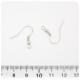 100 PZ - MONACHELLE METALLO - BASE ORECCHINI UNCINO 18 MM