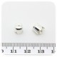 20 PZ -COPPETTA COPRIFILO 6 MM - ARGENTO