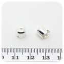 300 PZ -COPPETTA COPRIFILO 6 MM - ARGENTO
