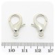 10 PZ - CHIUSURA METALLO 20 MM - MINUTERIA MOSCHETTONE COLLANE E BRACCIALI BIJOUX
