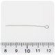 100 PZ - CHIODINI METALLO 40 MM - SPILLI OCCHIELLO