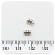 30PZ - DISTANZIATORE BIGIOTTERIA - DISTANZIALE CILINDRO 5 MM - METALLO