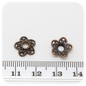 300 PZ - COPPETTE RAME COPRIPERLA - COPERTURA PERLE METALLO TRAFORATO 12 MM