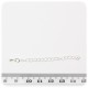 2 PZ - ALLUNGO ARGENTO BRACCIALE - CATENA MAGLIE TWIST CON TERMINALE GOCCIA IN METALLO