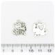 1 PZ - CIONDOLO METALLO CUORE - PENDENTE CHARM ARGENTO TIBETANO
