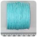 25 MT - FILO AZZURRO - WIRE COTONE CERATO 1 MM PER COLLANE E BRACCIALETTI