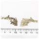 1 PZ - CIONDOLO BRONZO REVOLVER - PENDENTE CHARM ARGENTO TIBETANO