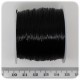 1 PZ - BOBINA 0,6 MM FIBRA ELASTICA NERA - BASE PER COLLANE E BRACCIALI