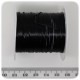 1 PZ - BOBINA 0,8 MM FIBRA ELASTICA NERA - BASE PER COLLANE E BRACCIALI