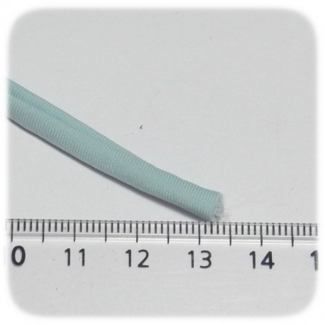 1 MT - FILO TUBOLARE LYCRA ELASTICIZZATO 5 MM - AZZURRO