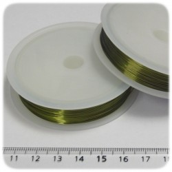 15 MT - FILO METALLICO IN OTTONE 0,3 MM - VERDE