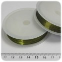 15 MT - FILO METALLICO IN OTTONE 0,3 MM - VERDE