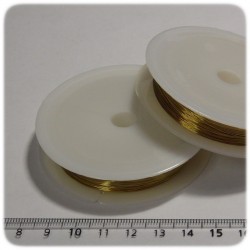15 MT - FILO METALLICO IN OTTONE 0,3 MM - ORO