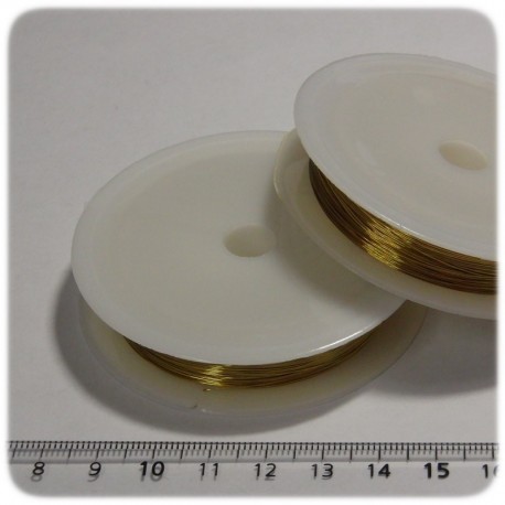 15 MT - FILO METALLICO IN OTTONE 0,3 MM - ORO